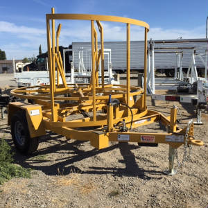 American Eagle Self-Loading Coil Pipe Trailer